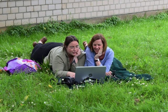 Jacqueline Skvorc und Michaela Haubold